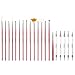 CICI&SISI 20Pcs Dotting Tools Set Pro Acrylic Dotter Pen Brushes DIY Tool