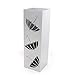 Produktbild CKB Ltd® SILVER Silber Umbrella Holder Square - metall Schirmständer mit Wasserauffangschale Haken auch für Canes / Walking-Stöcke