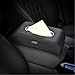 Produktbild bestmay Auto Leder Tissue Box Rechteck abnehmbarer Seidenpapier Box Bezug für Audi 1