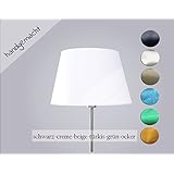 Lampenschirm handgemacht 35/25 cm Durchmesser/ 22 cm Höhe Creme-Weiß