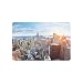 Produktbild interestprint Stadtbild rutschfeste Fußmatte Home Decor, Antennenkabel View of Manhattan Skyline at Sunset New York Indoor Outdoor Eingang Fußmatte Gummi Rückseite 59,9 x 39,9 cm