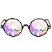 Price comparison product image Morwind Sunglasses for Women, Kaleidoscope Glasses Rave Festival Party EDM Sunglasses Lightweight Glass Diffracted Lens For Christmas Halloween Party (Black 2)