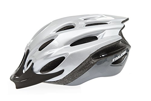 Raleigh Unisex's Mission Evo Cycle Helmet, Silver, 54-58