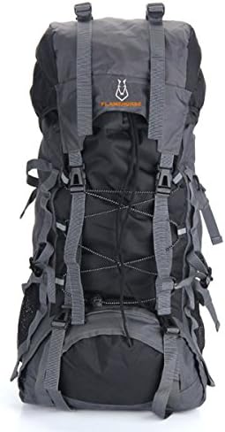 LMR Hiking Backpack Outdoor 60L Waterproof Outdoor Sport Trekking Rucksacks for Outdoor Sport Climbing Mountaineer (Black)