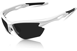 BONDDI Occhiali da Sole Sportivi Polarizzati, Occhiali Ciclismo da Uomo Donna per Ciclismo, Guida, Golf, Sci, Pesca e Corsa con Protezione UV400 e Telaio Infrangibile TR90