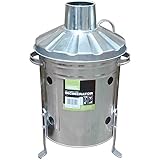 Draper 53250 galvanisé Mini Incinérateur, Argent, 15 litre
