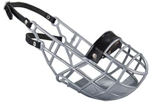 Don Pare Bozal Modelo 101 en Plata Beber Siempre Posible Ideal para Marcha Libre, Perrera, Jaula, Carreras de Perros, automóvil, protección contra cebos envenenados por Amathings