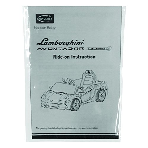 Aventador Ride-on Spare Instruction