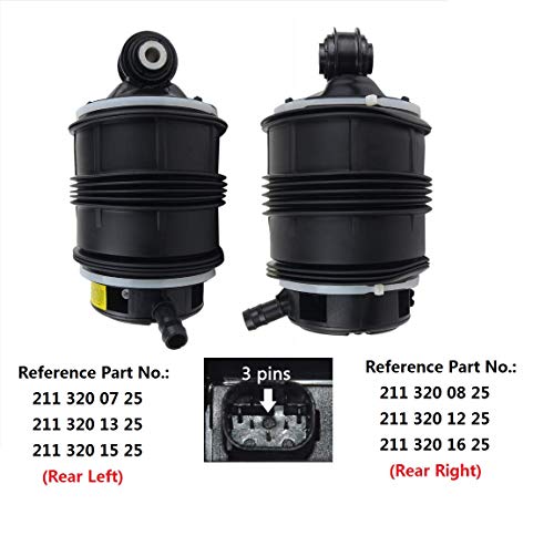 Par trasero derecho + izquierdo aire Suspensión 2113200825/2113200725