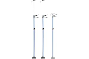 TOPWAY Set di 2 Puntello Telescopico di Supporto, Supporto Telescopico per Cartongesso 115-290 cm Fino a 30kg Tenditori Intelaiature