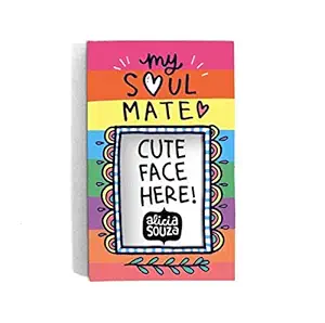 Alicia Souza MDF Wood Soul Mate Magnetic Frame (8.2 x 4.3 cm)