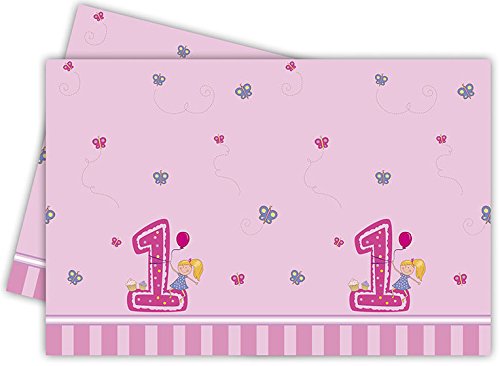 XXL Erster Geburtstag Mädchen Rosa Party Deko Set 16 Personen - 3