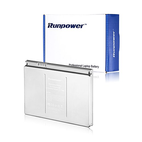 Runpower Akku Notebook Batterie für Apple MacBook 17″ Serien A1189, A1151, A1212, A1229, A1261, 17-inch MB Mac book, Aluminiumkörper als Original(nicht Plastik) [Li-polymer 71Wh/6600mAh] - 2