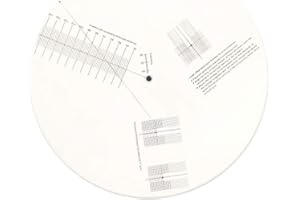SOUIWUZI Pickup Calibration Turntable Cartuccia Allineamento Accessotore del giradischi al filetto di cartuccia, Vinile Antilidico Registra la piastra di calibrazione della piastra di calibrazione Strumento
