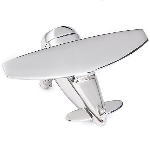 Tischuhr Flugzeug mini Standuhr Spielfigur Uhr Deko für Wohnzimmer Kinderzimmer Spielzeug Silber - 3