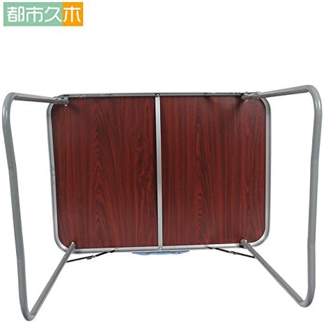 JJTLZY folding table Computer Desk Light Foldable Small Table Home Rectangle Dining Table Student Learning Dormitory Table,70 long white 2 stool