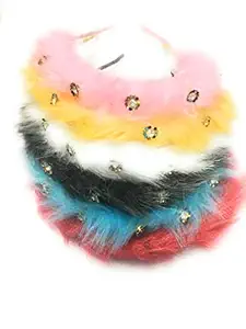 hair band 3pcs RANDOM COLOR Fashion Fur Headband For Women Girls Soft Solid Color AccessoriesElastic Hairband Hair Hoop Party Winter Make Up Headwear hair