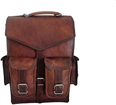 laptop bags leather bags Leather Backpack Messenger Bags Vintage Men's Leather Backpack Bags Shoulder Briefcase Rucksack Brown Laptop Bag
