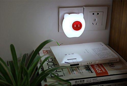 LED Light Peppa Pig Light control Lamp Baby Bedroom Cute Cartoon Light With UK Adaptor (White)