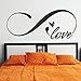 Produktbild BFMBCH Liebe Unendlichkeit Wandaufkleber Symbol Vinyl Applique Schlafzimmer Kopfteil Zitat Wandbild Zimmer Abnehmbare Art Deco Tapete Wandaufkleber 29 Hydrangea Lila 133X57 CM