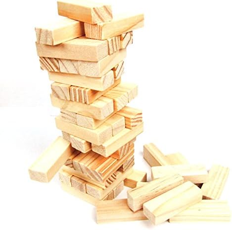 StarMall 48pcs Mini Timber Tumble Tower Stacking Game by StarMall