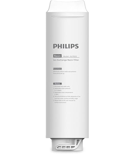 PHILIPS AUT820/10 gootsteenfilter, 2 stuks, actieve kool, QuickTwist Change, elimineert 99% chloor, zuiver water voor badkamer en keuken, kunststof