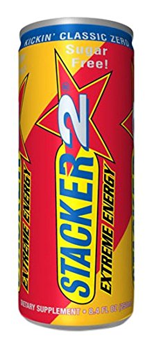 Stacker2 Xtreme Energy Kickin 'Classic zero Set de 24 paquetes Complemento alimenticio 250 ml