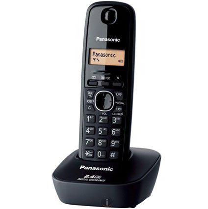 Panasonic 3411 Cordless Landline Phone Black