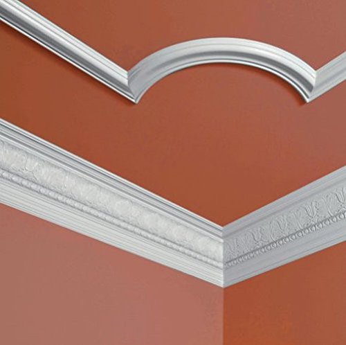 1 Set – 4 Stück Segmente Bögen für Flachleiste E-18 Rundbögen Stuck NE-18-02D - 5