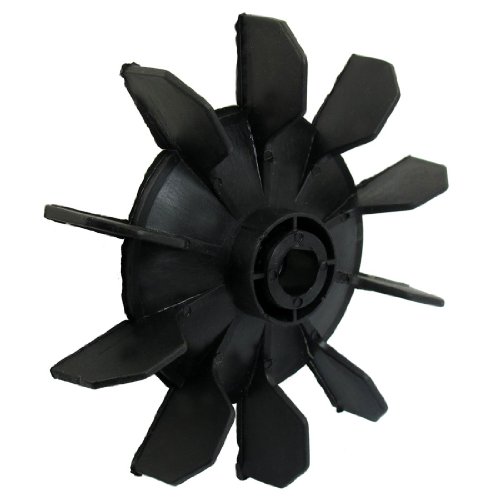 TOOGOO(R) Air Kompressor Artikel Schwarz Kunststoff 14mm Innen-£¿. Zehn Vanes Motor Fan Blade - 2