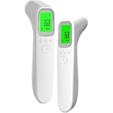 Non-Contact Infrared Thermometer for Baby/Adult - Instant Front Measurement with Fever Alert &amp; LCD Display - ℃/℉ Digital Conv