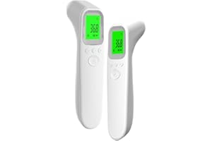 FONCBIEN Thermomètre Infrarouge sans Contact Bébé/Adultes - Mesure Frontale Instantanée avec Alerte Fièvre & Écran LCD - Conversion ℃/℉ Numérique pour Maison/Hôpital