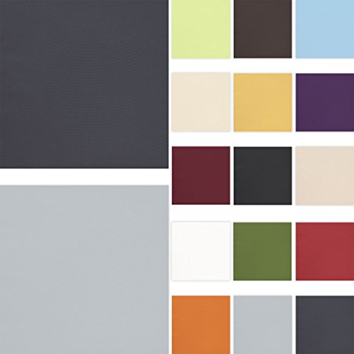 Nurtextil24 Leinen-Optik Meterware 15 Farben & 5 Maßen Stoff Blickdicht Polsterstoff 250 x 180 cm Creme