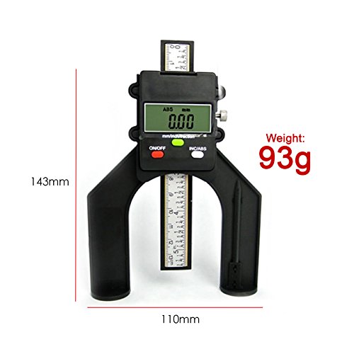 Digitale Profiltiefenmesser Magnetische Selbst Standing Blende 80mm Hand Router - 7