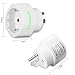 Produktbild Incutex 1x USA Reiseadapter US Reisestecker EU USA Adapter travel Plug usa Typ B Steckdosenadapter USA Kanada, weiß