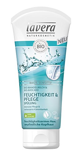 lavera Haar Spülung Feuchtigkeit & Pflege ∙ Mandelmilch ∙ Sanft zu Kopfhaut & Haare ∙ vegan ✔ Bio Haarspülung ✔ Natural & innovative Hair Care ✔ Naturkosmetik ✔ Haarpflege 2er Pack (2 x 200 ml)