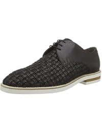 PolliniSCARPAU.MICRO25BI+CA INTR+BUF.NERO - Zapatos Planos con Cordones mujer