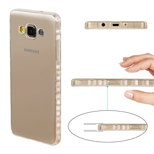 Transparente Funda Galaxy A5  Moonmini Ultra Fino Antideslizante Flexible TPU Bumper Case Crystal Clear Protector Carcasa para Samsung Galaxy A5  2015 