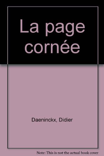 couverture de : La page corn&eacute;e