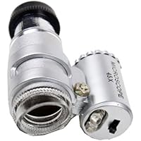 Sonline 2-LED 45X Mini Einstellbare bewegliches Mikroskop MG10081-4