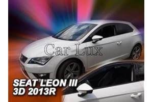 Car Lux AR04852 - Derivabrisas Deflectores de Viento Leon 5F de 3 Puertas