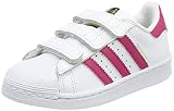 Cierre con velcro. Adidas Superstar Foundation CF C, Zapatillas de Deporte Unisex niño, Blanco Rosfue/Ftwbla 000, 33.5 EU