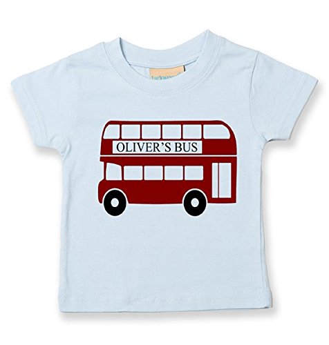 Personalised Big Red Bus Name- (Enter Own Name) - Soft Cotton Child's T-Shirt