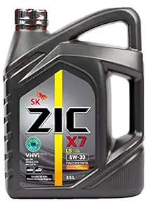 SK ZIC X7 5W-30 (3.5 Liter, API SN Plus) 100% Fully Synthetic Engine Oil with SK's Proprietary VHVI Technology