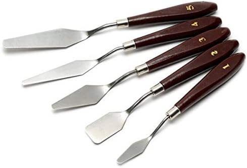 Palette Knife Stainless Steel Palette Knife Painting Tool for 5pcs