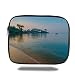 Produktbild Laptop Sleeve Case,Ocean,Morning Sun Rays and Palm Trees on The Edge of The Golden Beach Relax Calm Theme Art,Green Blue Cream,Tablet Bag for Ipad air 2/3/4/mini 9.7 inch