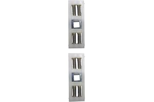 ANNTUK Door Handle Spring Cassettes for Floppy Unsprung Door Handles (Pack of 2) - Hole in Middle