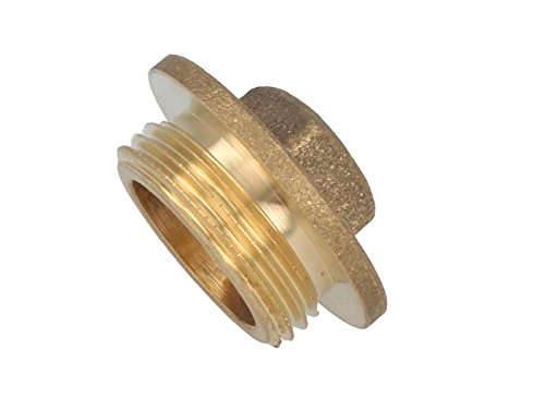 Stopfen mit Vierkant messing blank Aussengewinde 1 1/4 (5/4) Zoll