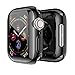 Price comparison product image Uluck Apple Watch 4 Case with Buit in TPU Screen Protector 44mm - All Around Protective Case High Definition Ultra-Thin Cover Apple Watch Series 4 (44mm, Black)