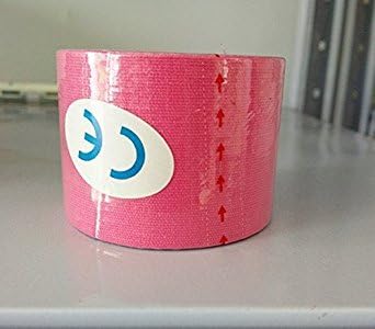 5M*5cm Kinesiology Elastic Tape Rope Sports Physio Muscle Strain Injury Support 1 Roll(Pink)